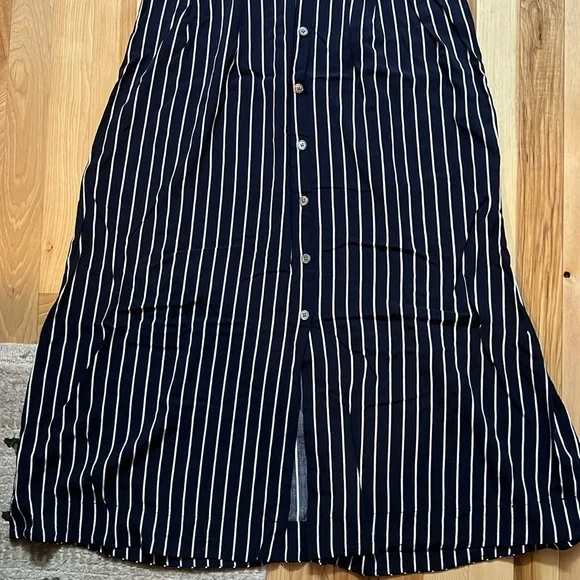 J. Crew Navy and White Striped Maxi Dress - Picture 4 of 6